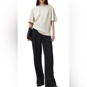 NWT AllSaints Womens Amelie Satin - Tofu, US Size 6